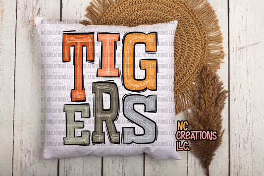 Tigers Boho Pillow