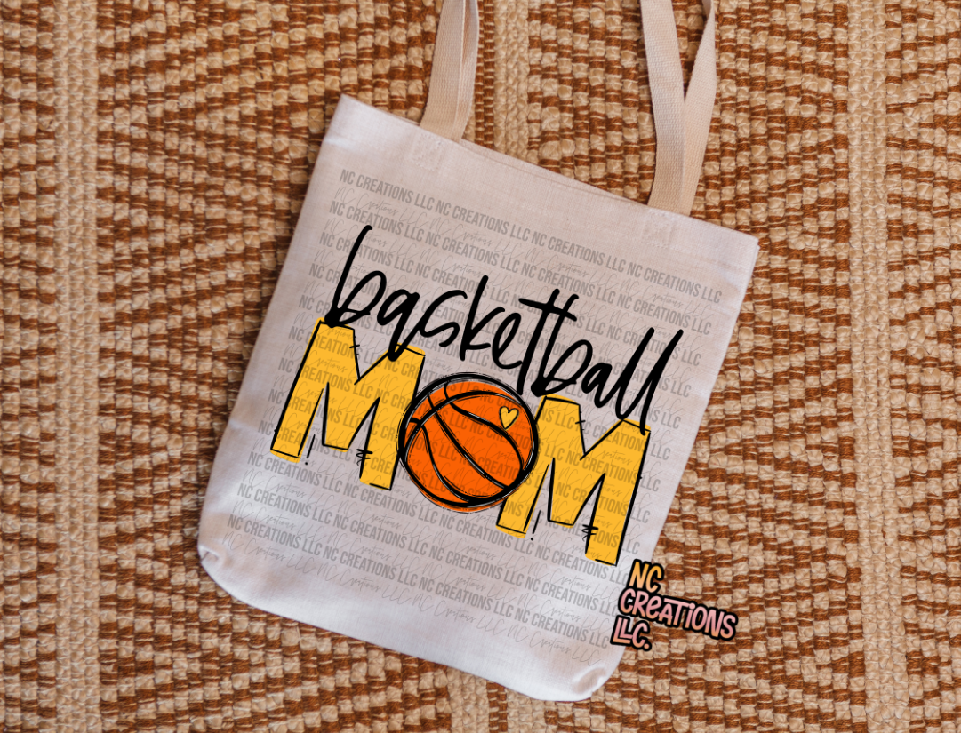 Mamá de baloncesto Bolsa de tela