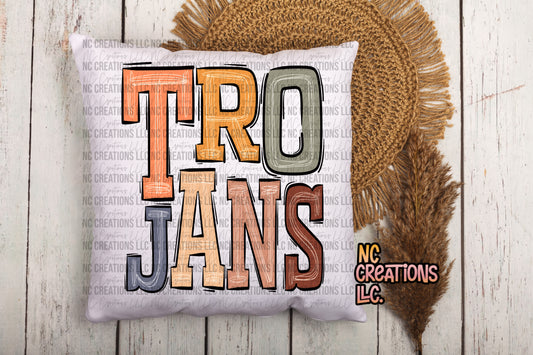 Trojans Boho Pillow