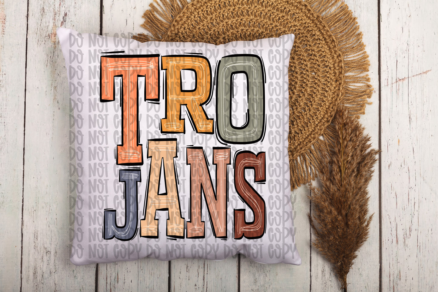 Trojans Boho Pillow | Wholesale & Drop Ship
