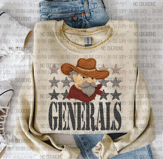 Generals Yarn Mascot
