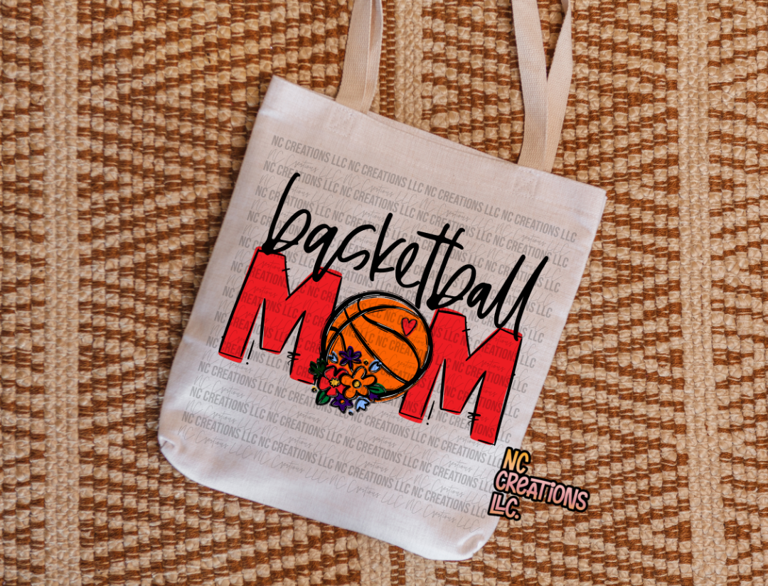 Mamá de baloncesto Bolsa de tela