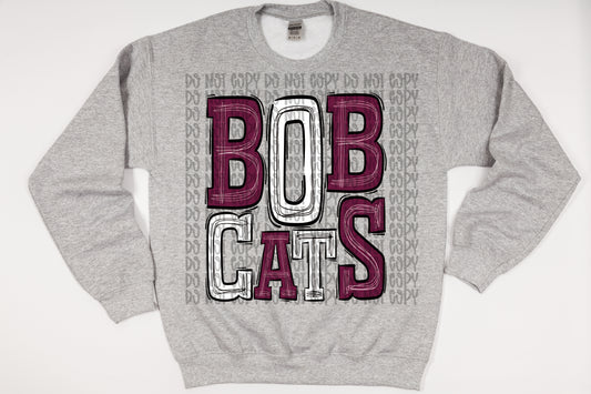 Bobcats - Sudadera morada y blanca | Venta al por mayor