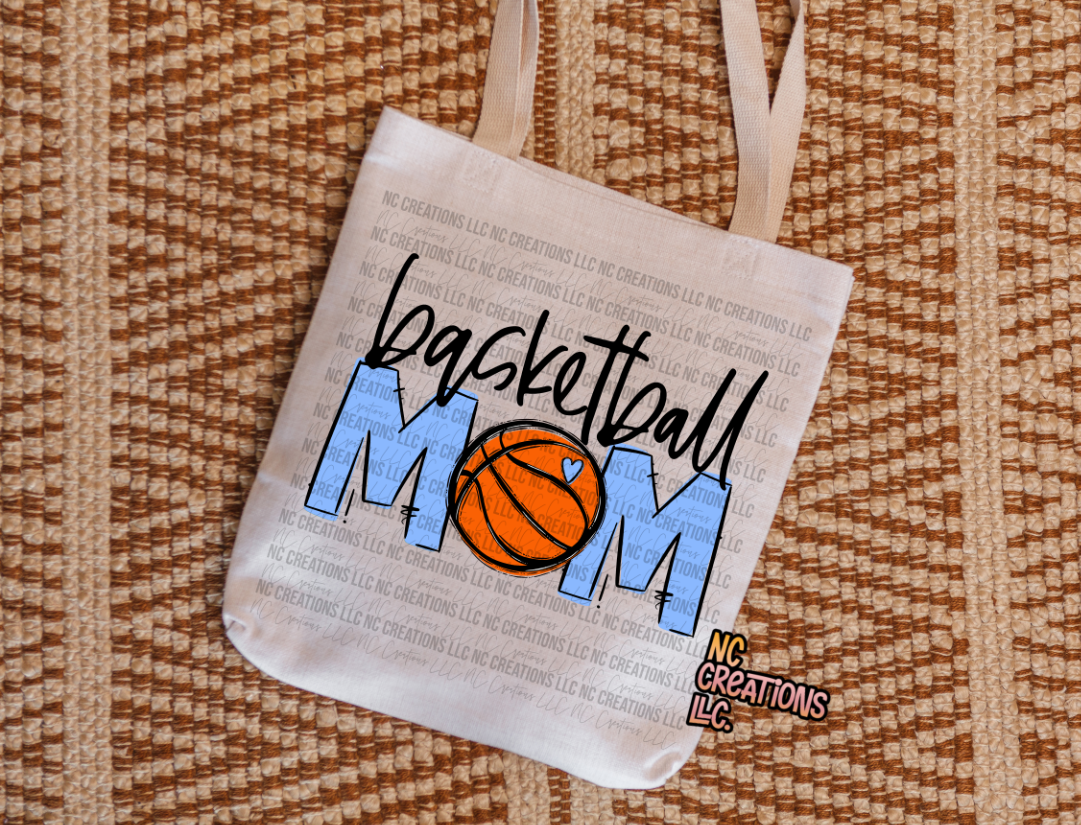 Mamá de baloncesto Bolsa de tela