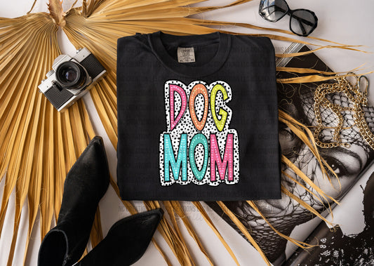 Dog Mom Bright Dalmatian Dots