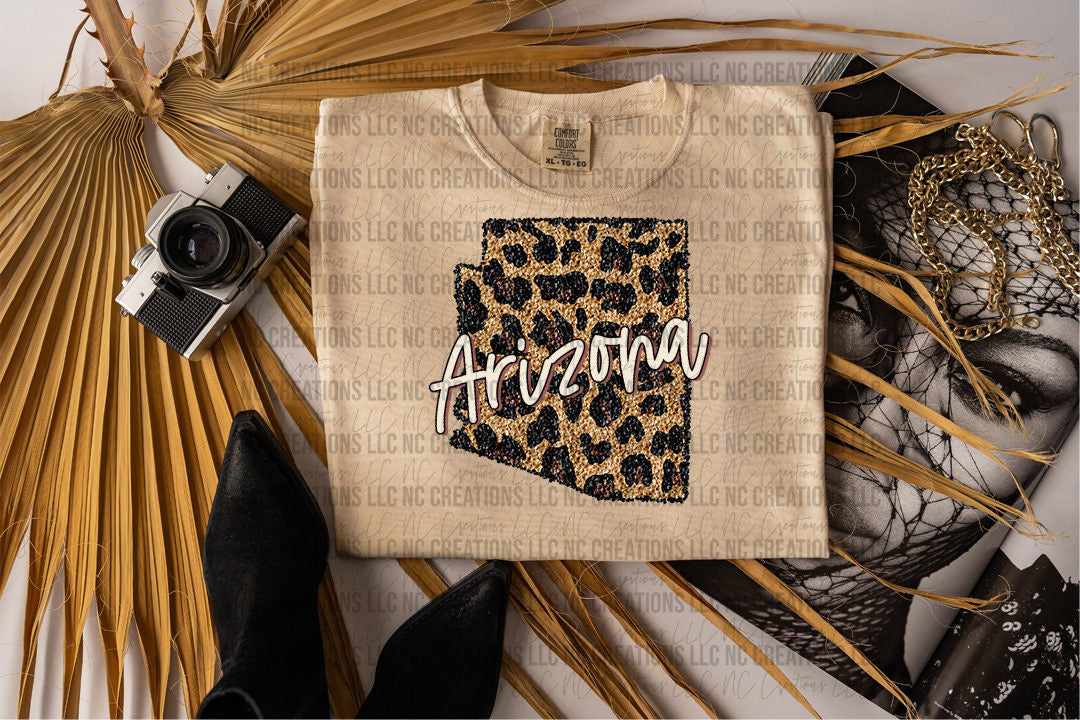 Arizona Leopard State Graphic Tee