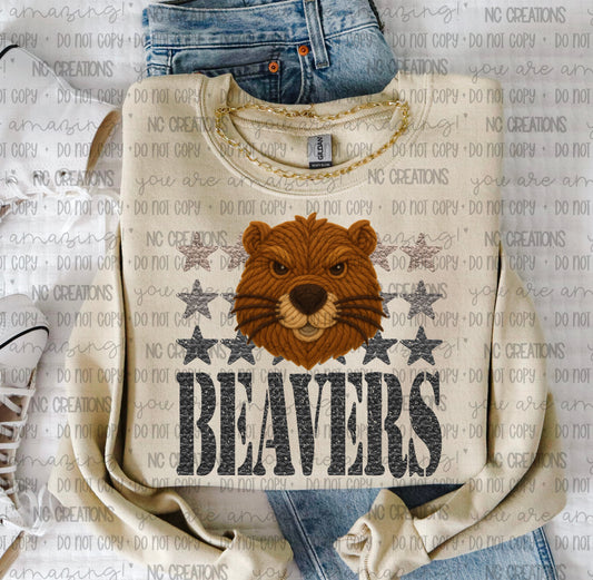 Beavers Yarn Mascot