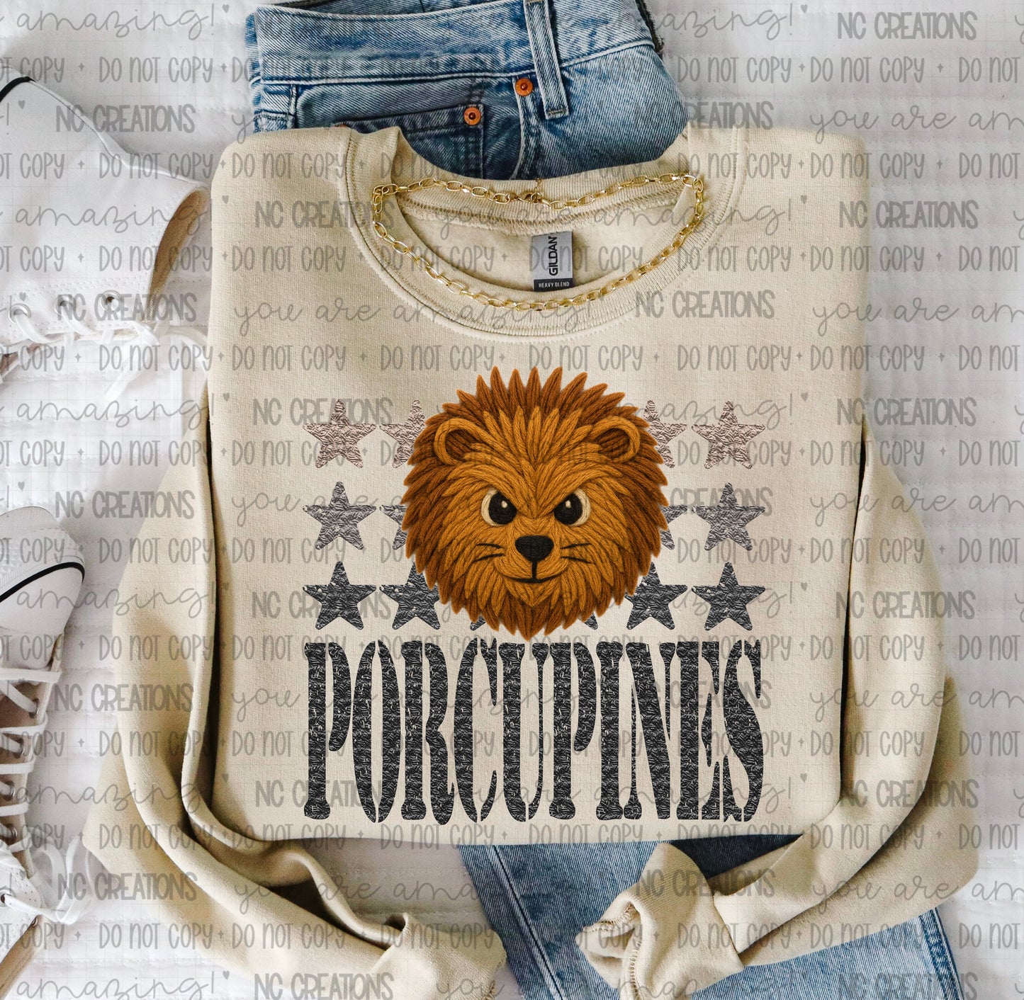 Porcupines Yarn Mascot