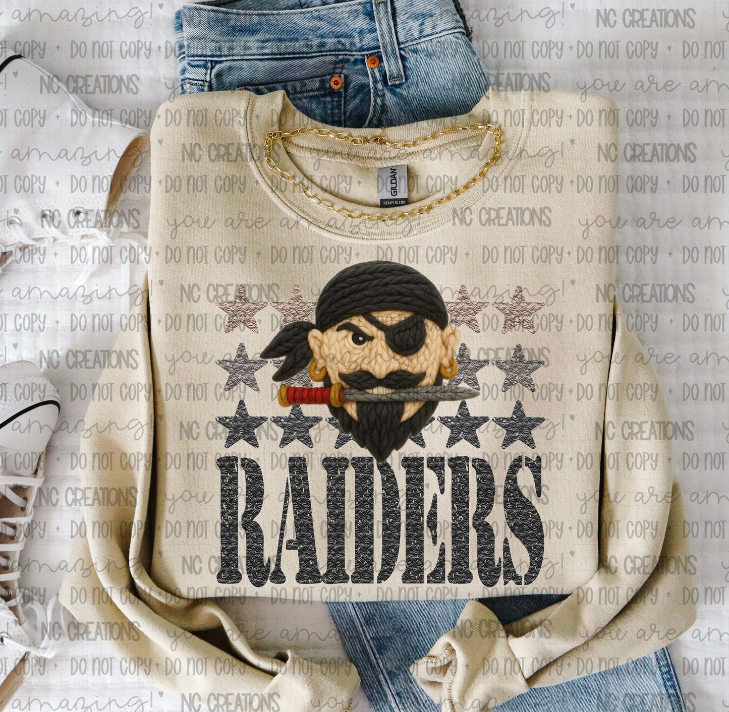 Raiders Yarn Mascot