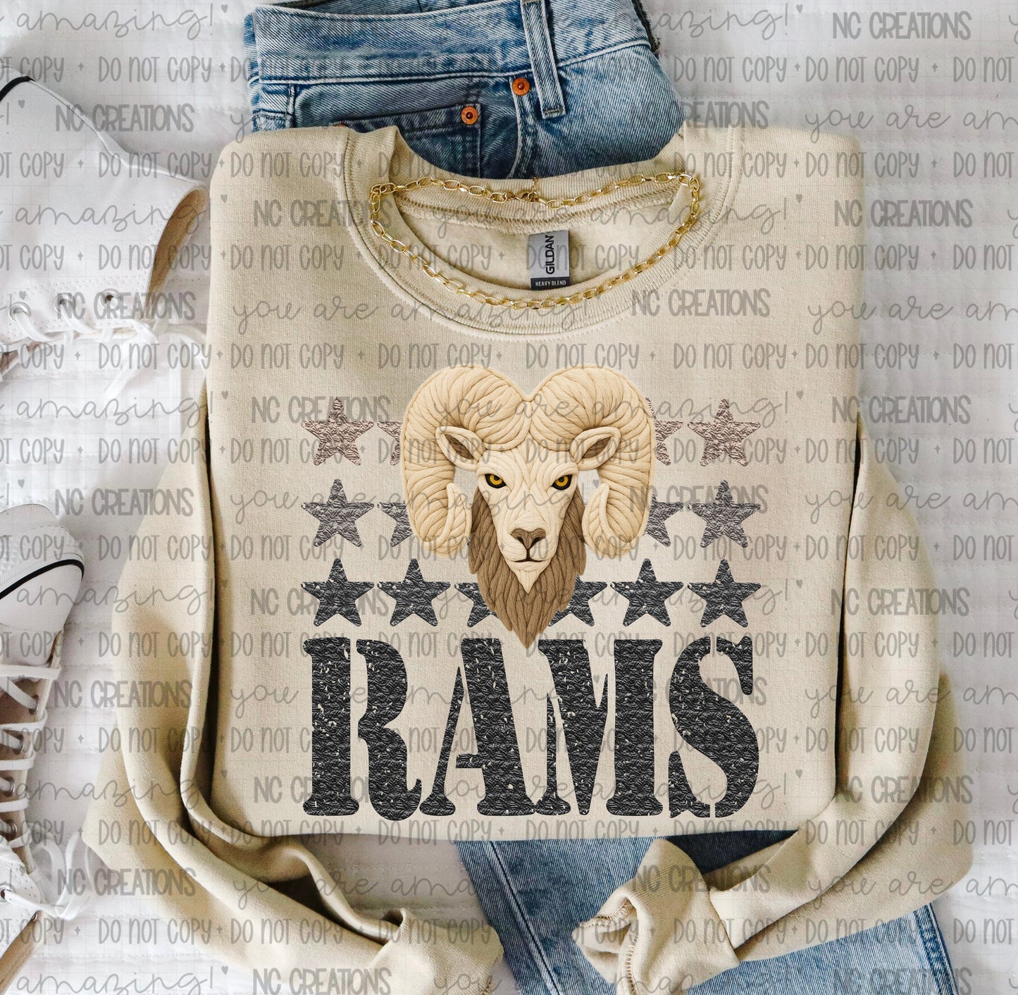 Rams Yarn Mascot