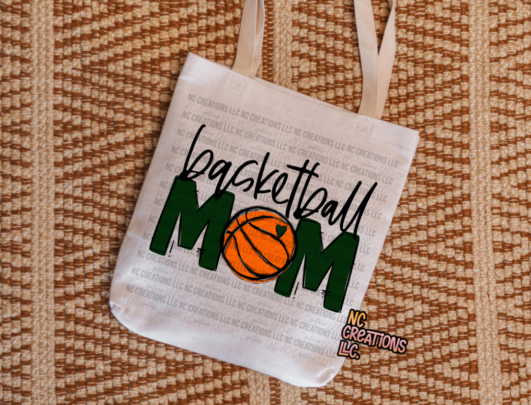 Mamá de baloncesto Bolsa de tela