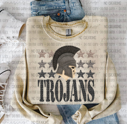 Trojans Yarn Mascot