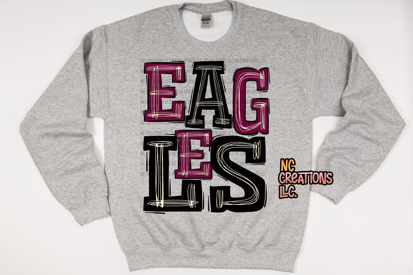 Eagles - Sudadera negra y morada