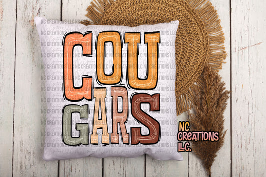 Cougars Boho Pillow