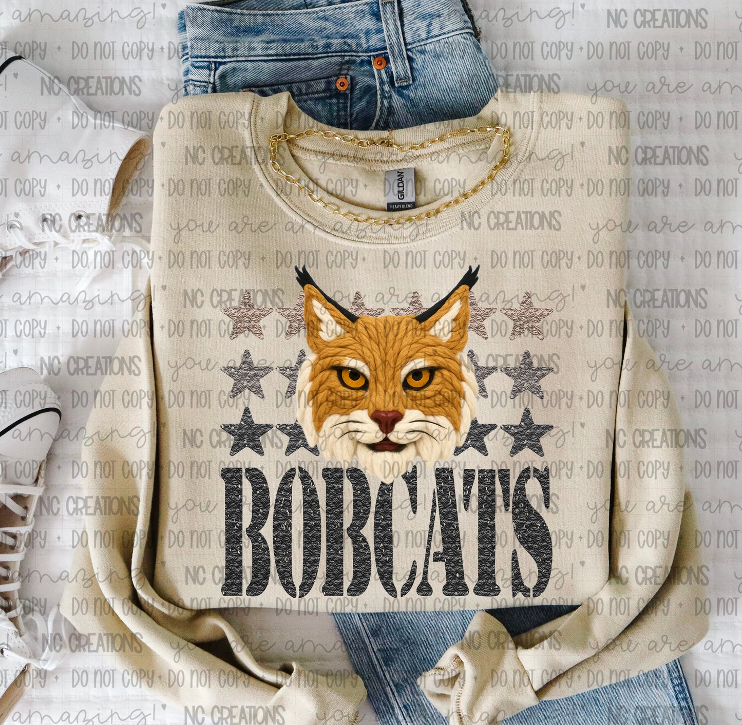 Bobcats Yarn Mascot