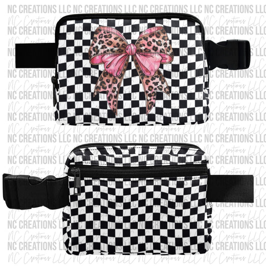 Coquette Pink Leopard Belt Bag