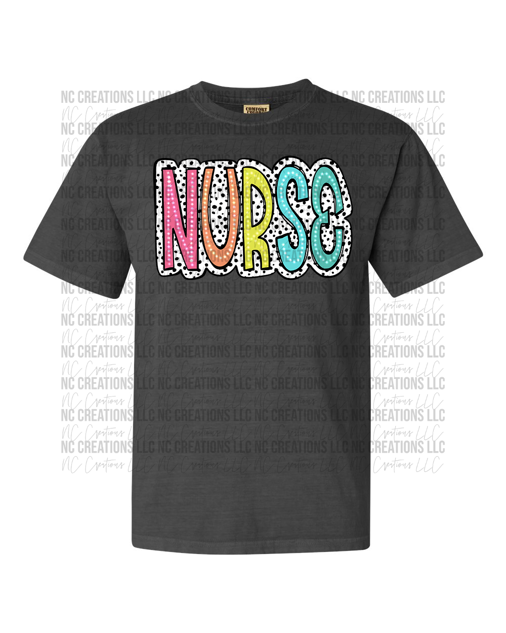 Nurse Bright Dalmatian Dots