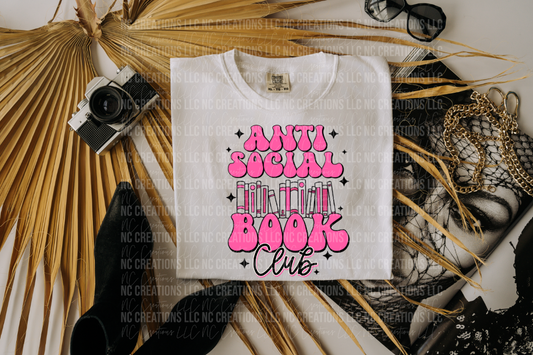 Anti Social Book Club Pink