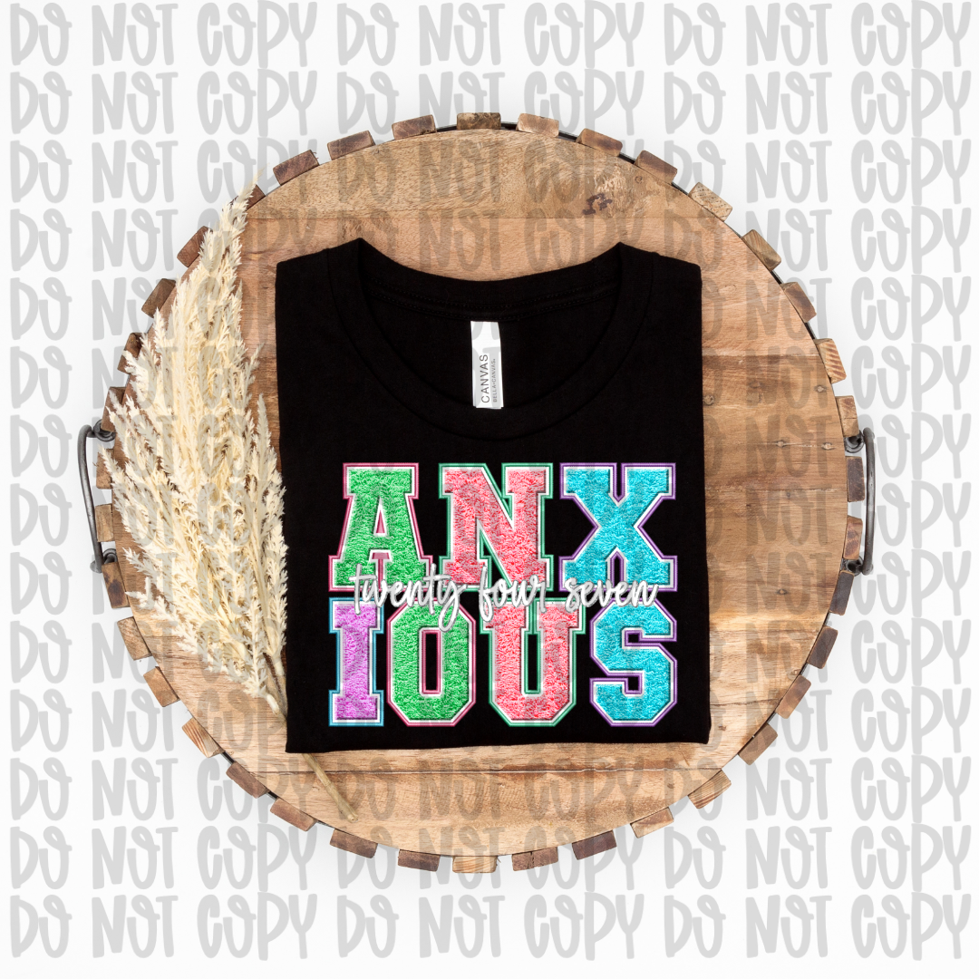 Anxious Twenty Four Seven Faux Chenille