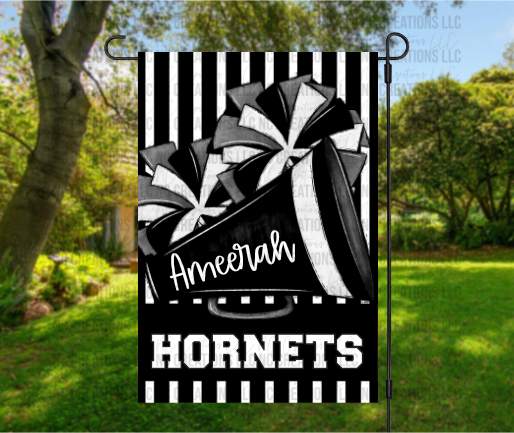 Customizable Cheer Garden Flag