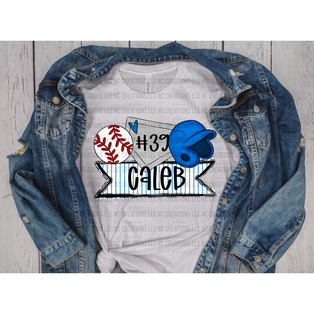 T-shirt graphique Trios de baseball