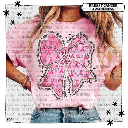 Breast Cancer Large Bow