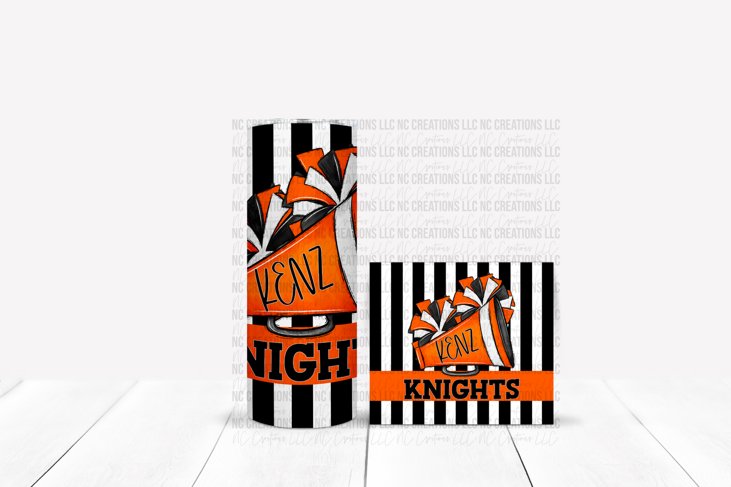 Cheer Poms and Megaphone 20 oz Tumbler