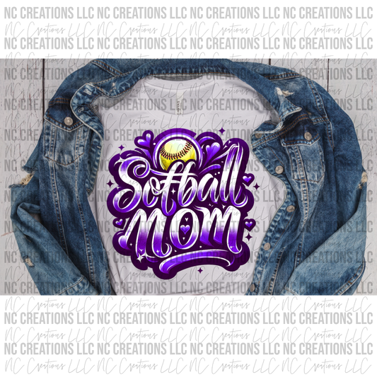 Softball Mom Faux Airbrush Wholesale