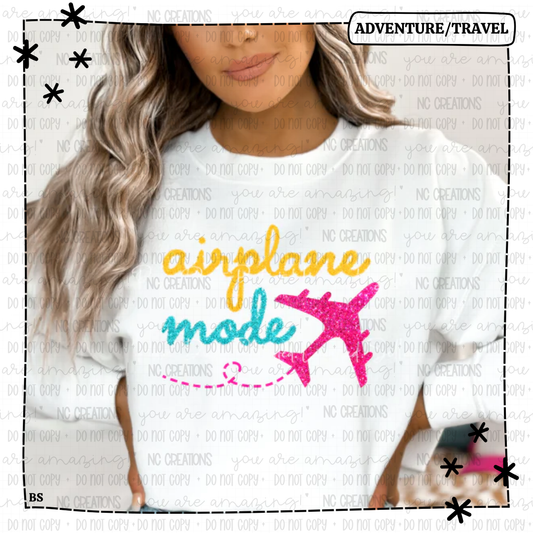 Faux Tinsel Airplane Mode