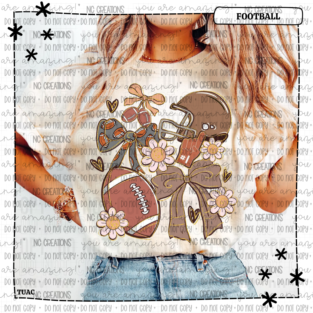 Football Coquette Cute