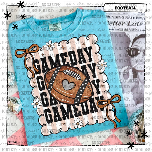 Football Gameday Bow