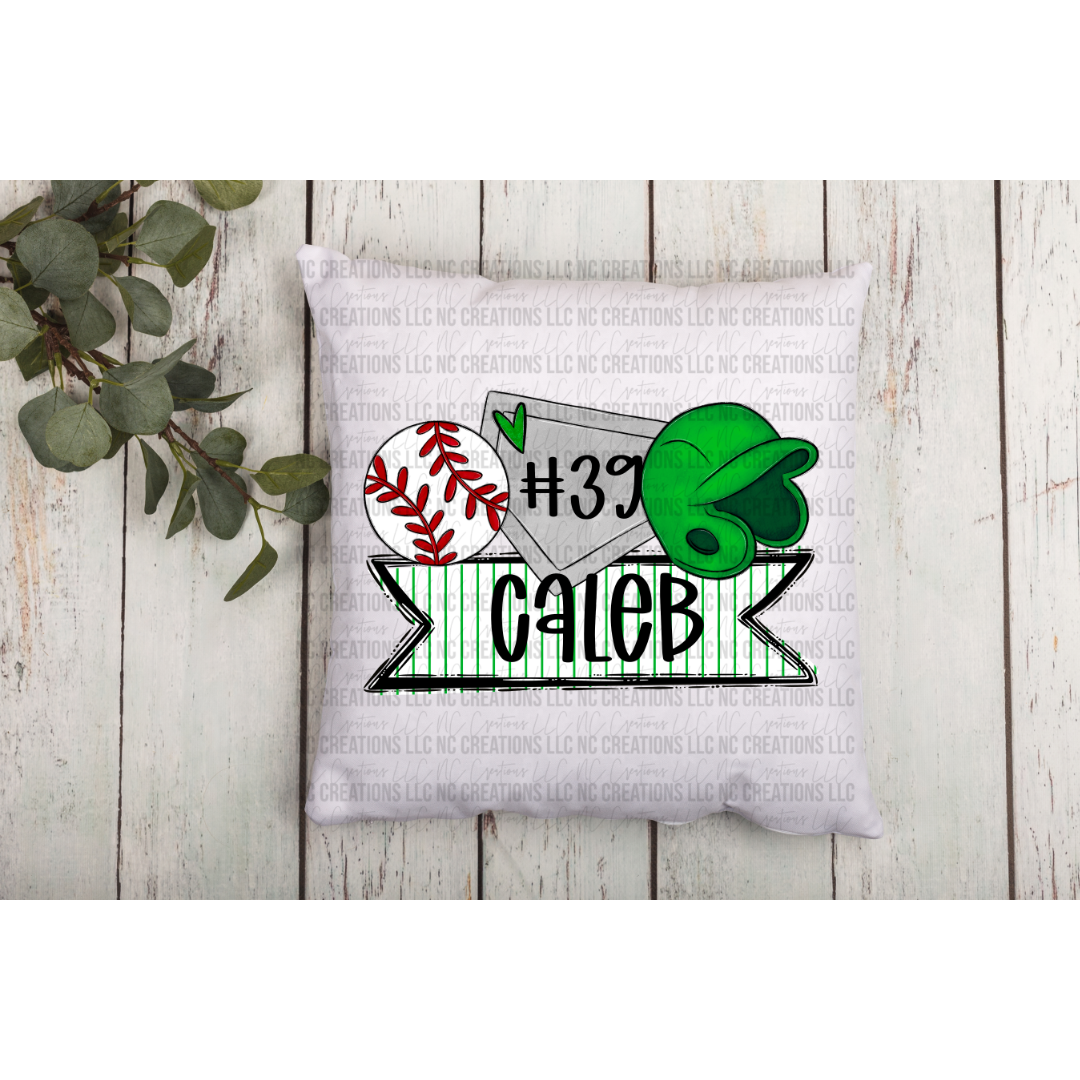 Baseball Trios Pillow