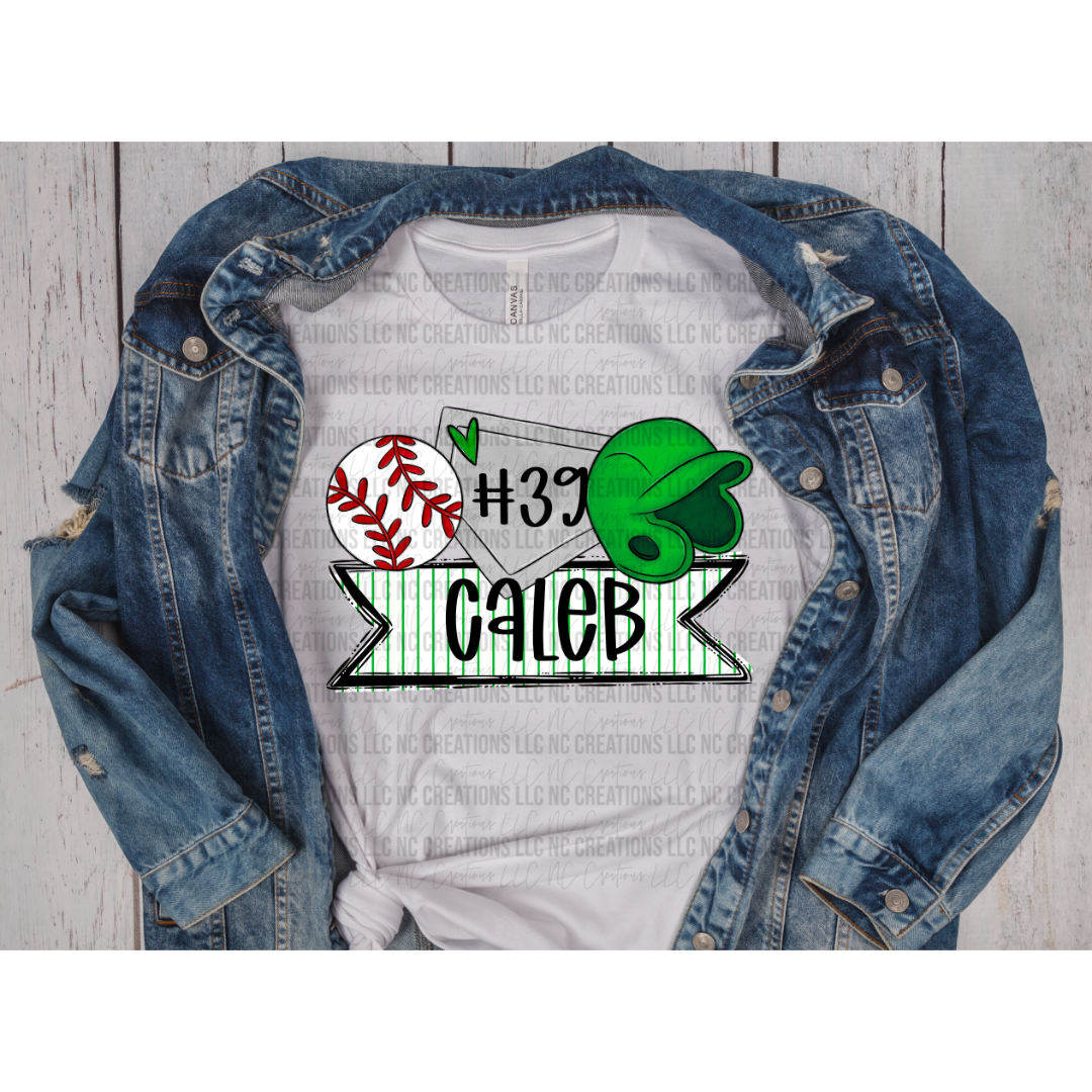 T-shirt graphique Trios de baseball