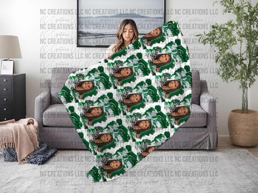 Custom Class of 2024 Fleece Blanket