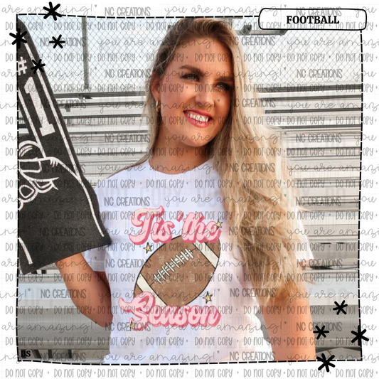 Grunge Tis The Season Football