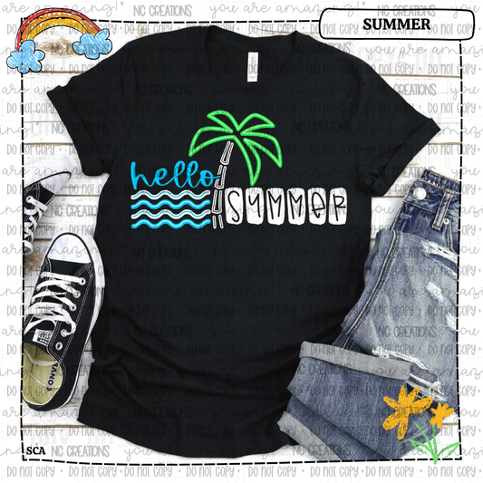 Hello Summer Palm Tree