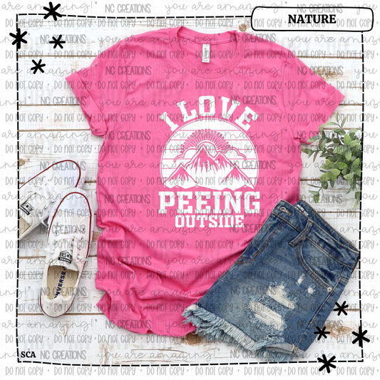 I love Peeing Outside