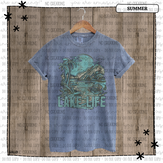 Lake life blue