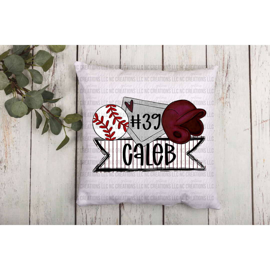 Baseball Trios Pillow