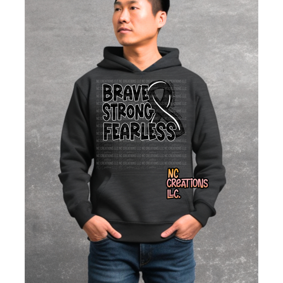 Melanoma Cancer Awareness Hooded Sweatshirt