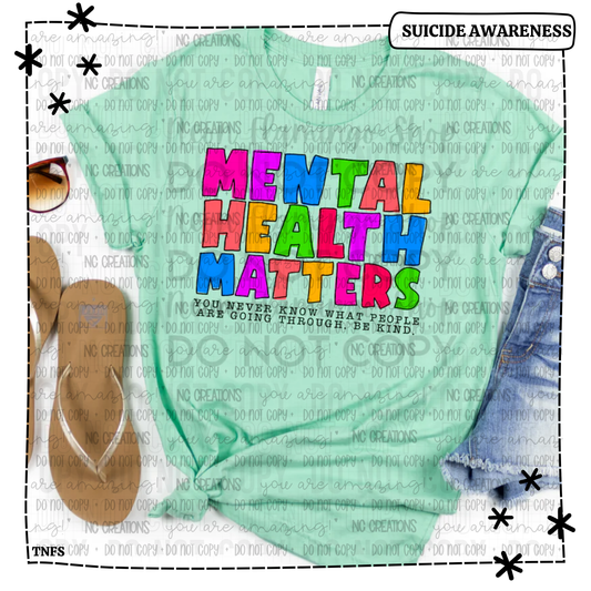 Mental Health Matters Colorful