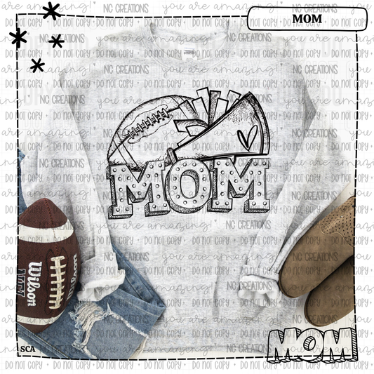 Mom Cheer Football