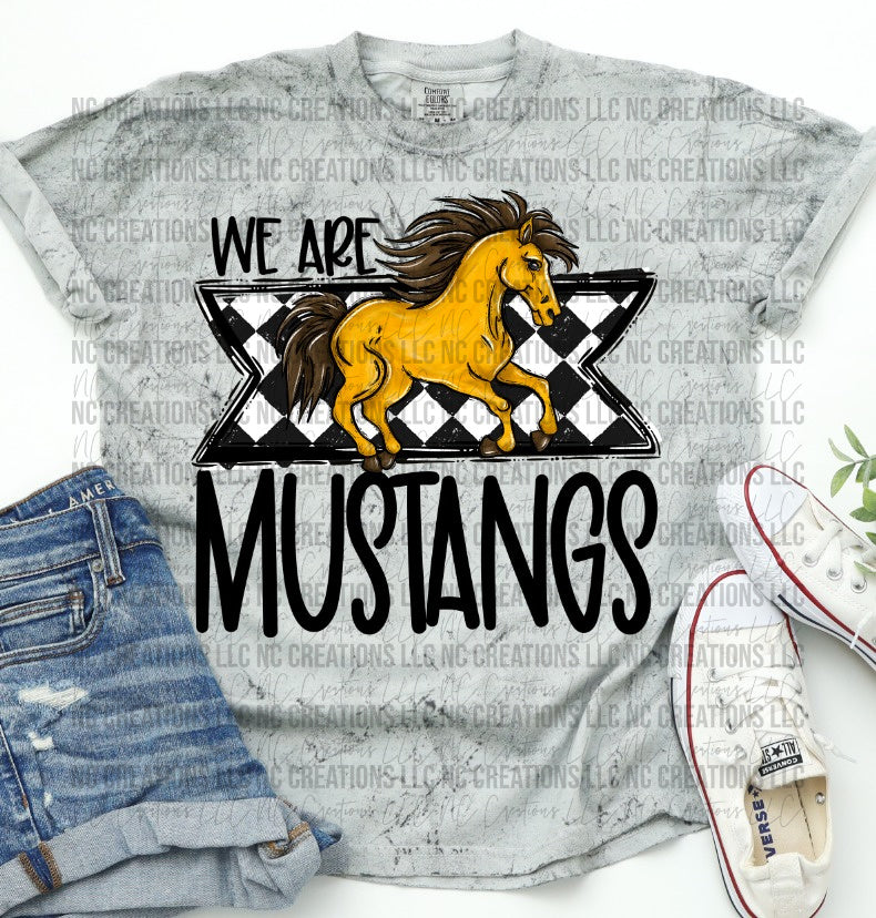 We Are Mustangs Mascot