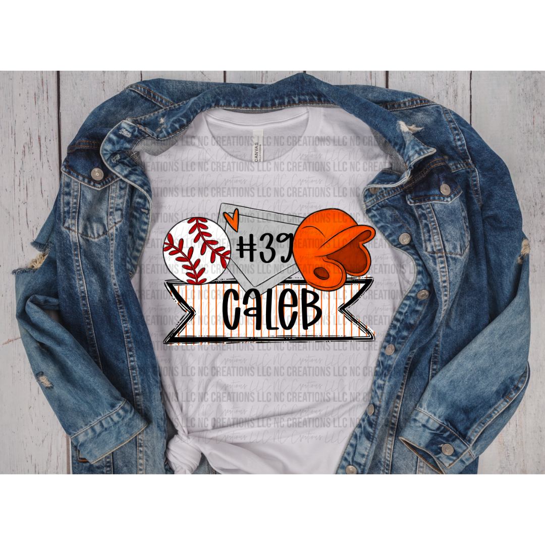 T-shirt graphique Trios de baseball