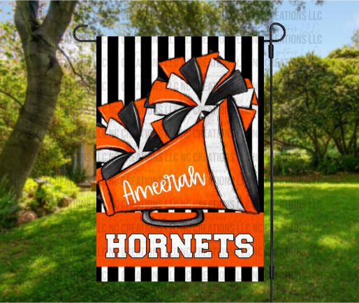 Customizable Cheer Garden Flag