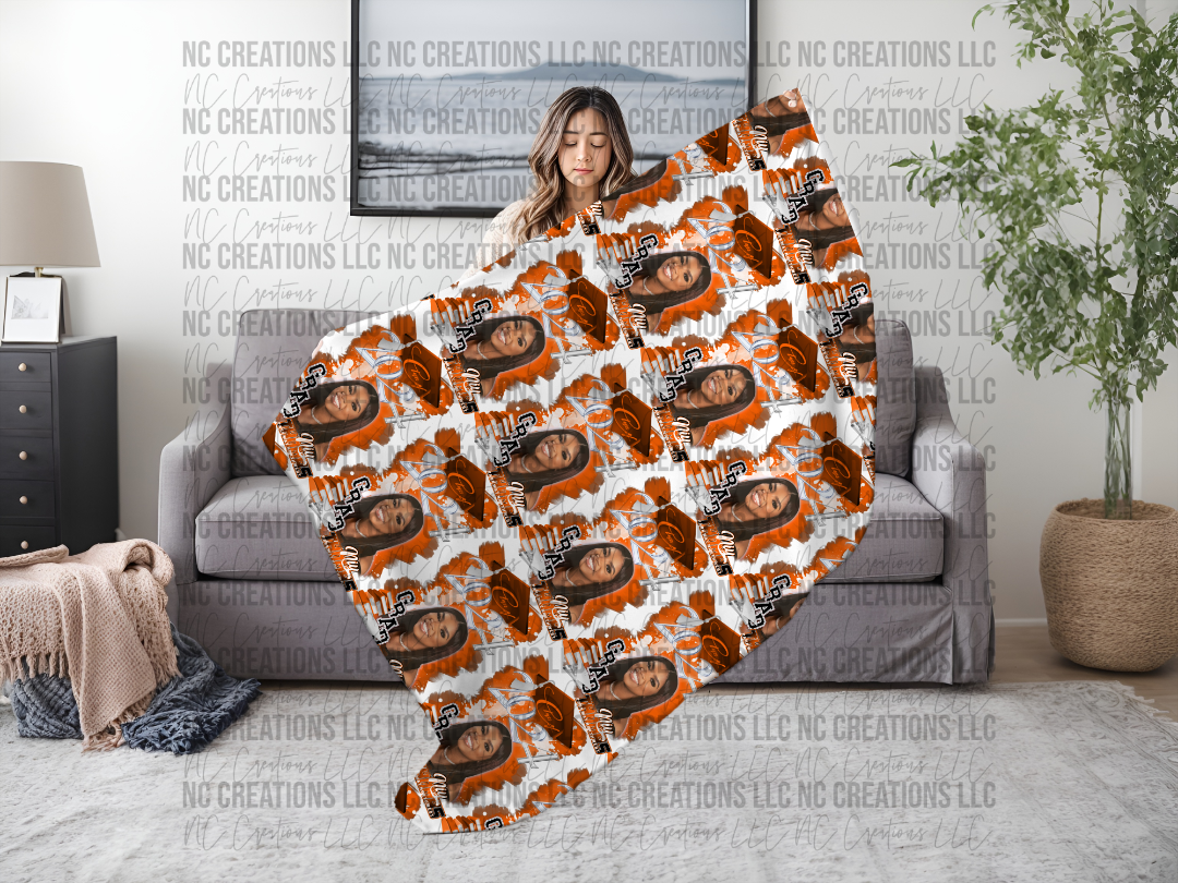 Custom Class of 2024 Fleece Blanket