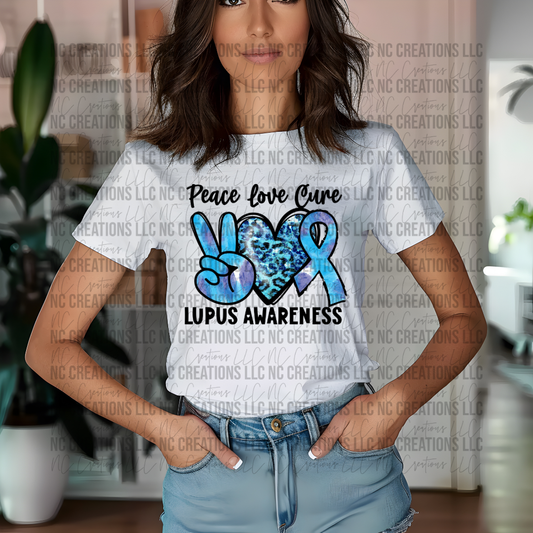 Peace Love Cure Lupus Awareness