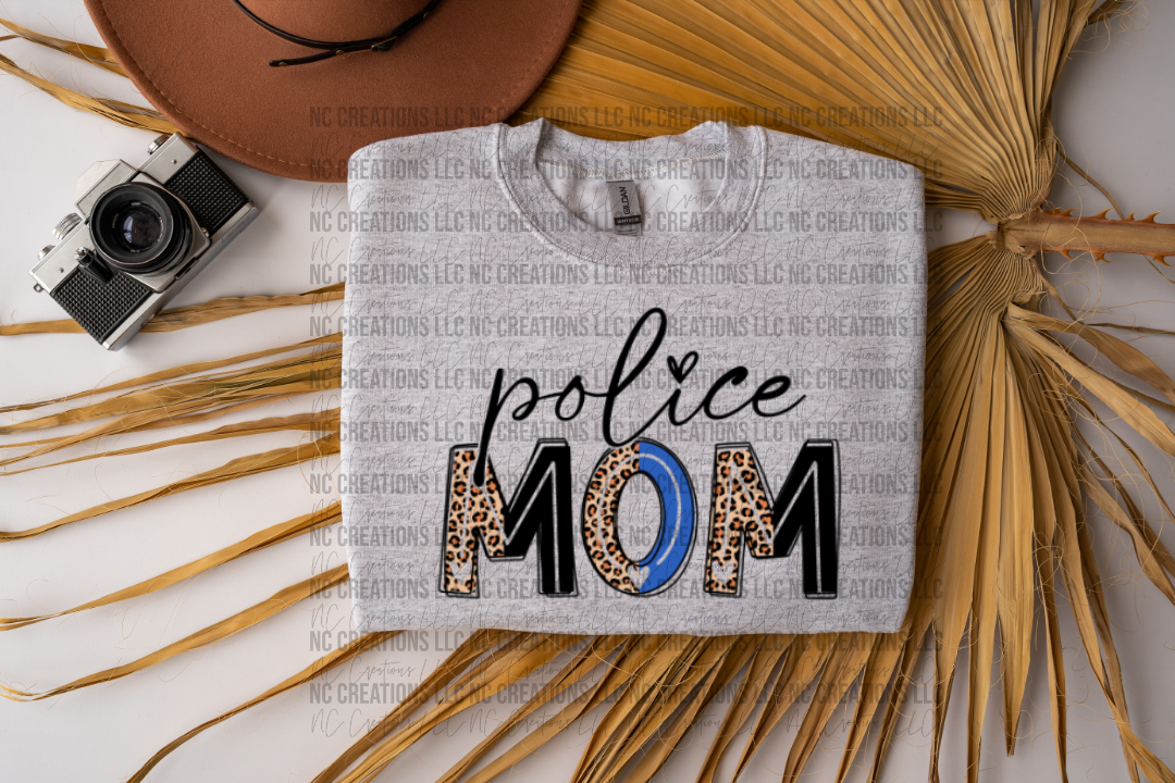 Camiseta con gráfico de mamá policía