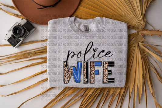 Police Wife Graphic Tee