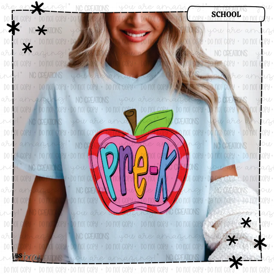 Pre K Apple Pink Dots